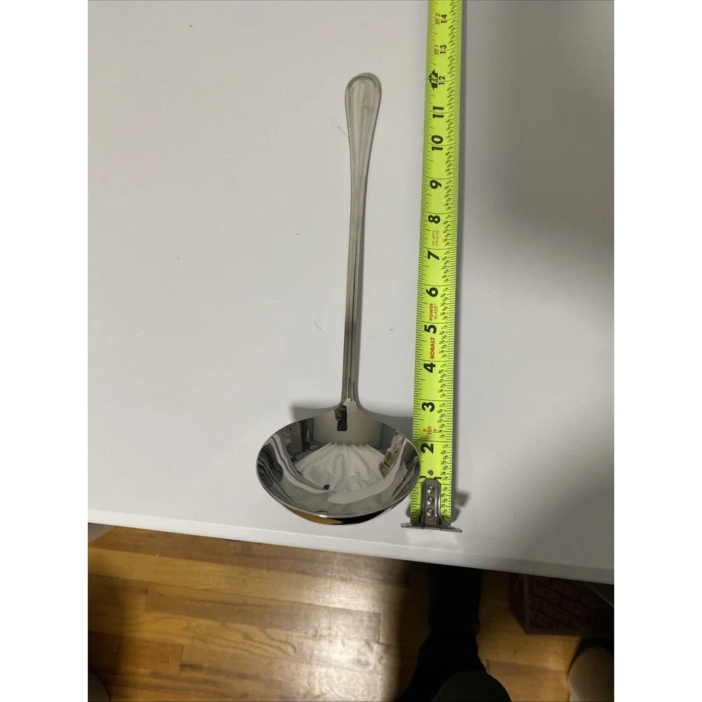 Acopa Edgeworth 18/8 Stainless Steel Heavy Duty 4oz Ladle Silver 12in